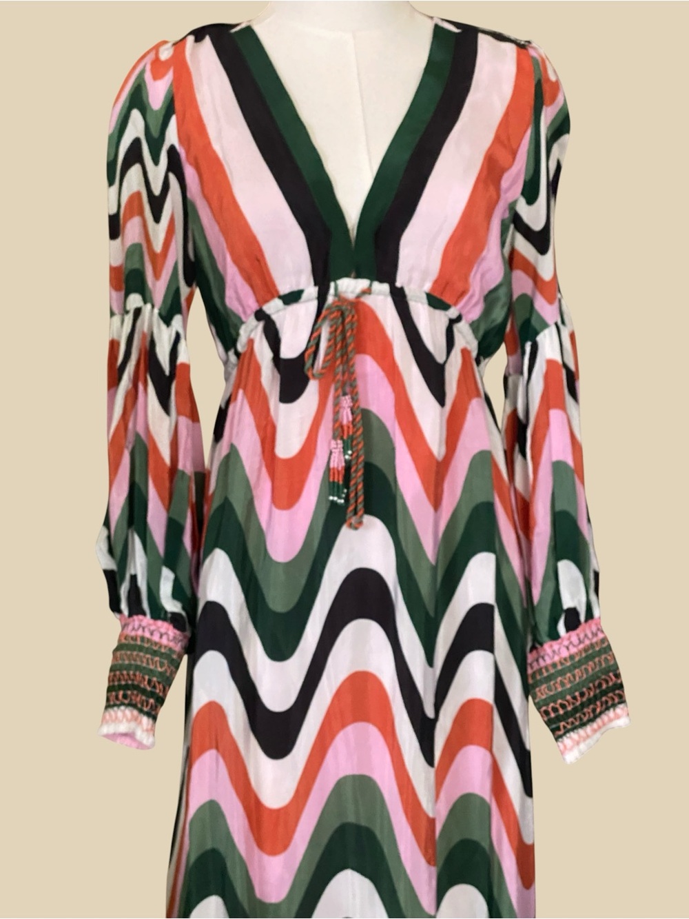 FARM Rio Wave Gradient Maxi Dress Size Small - Picture 6 of 14